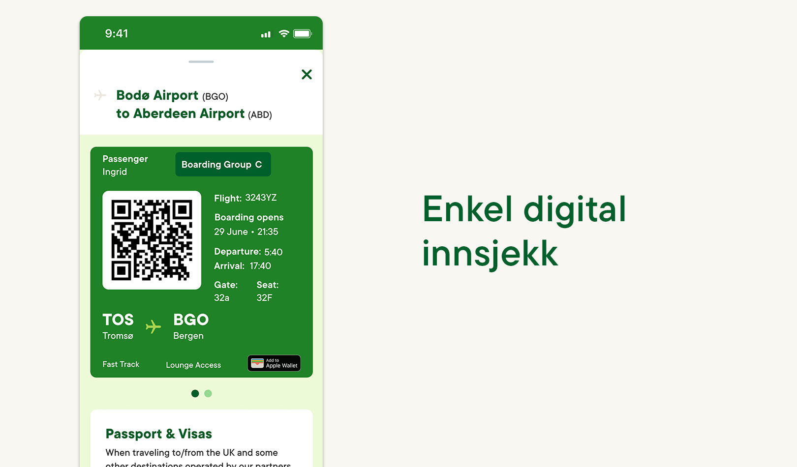 Bruk vår app for enkel digital innsjekking på din mobilenhet.