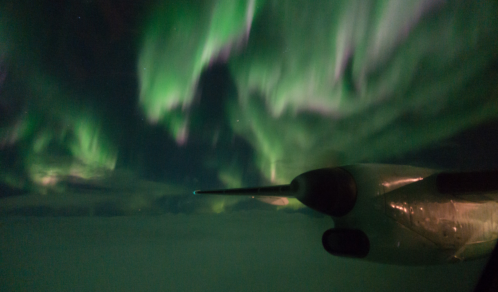 Northern lights in the sky