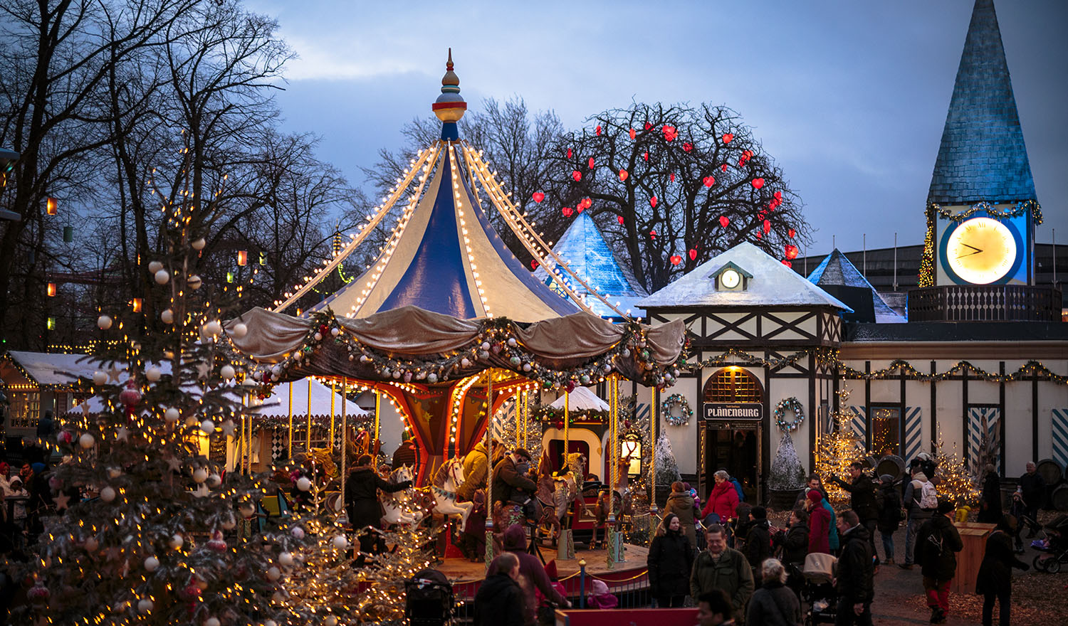 Tivoli is the 170-year-old amusement gardens in central Copenhagen.