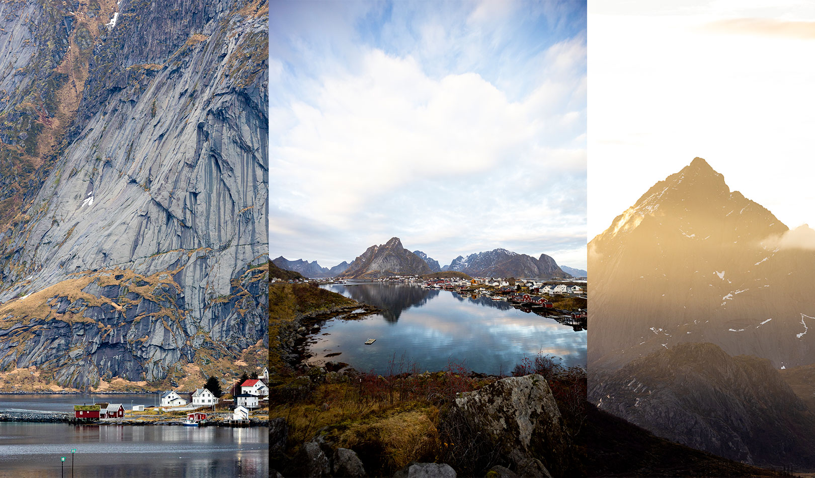 Fotogene fjell i Lofoten