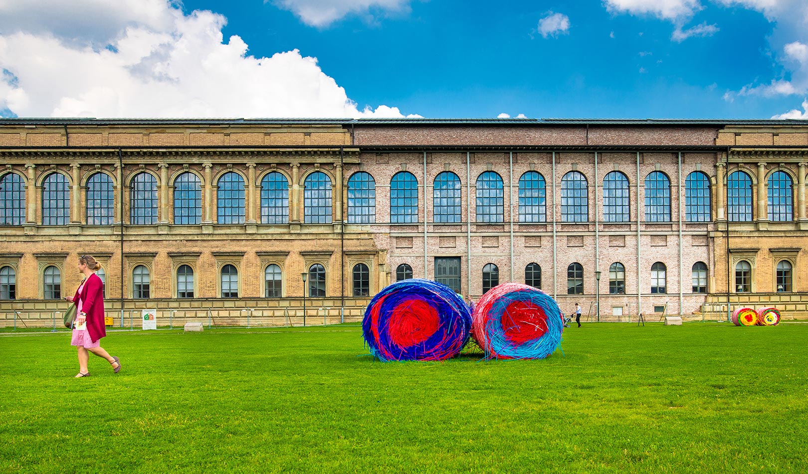 Fasaden til Alte Pinakothek Museum i München. 