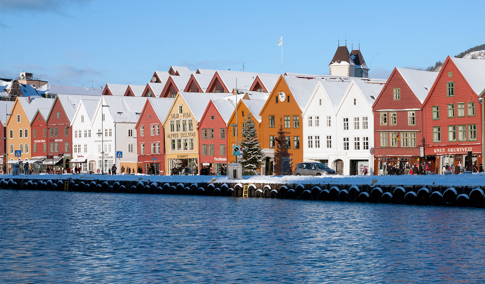 Vinter på Bryggen