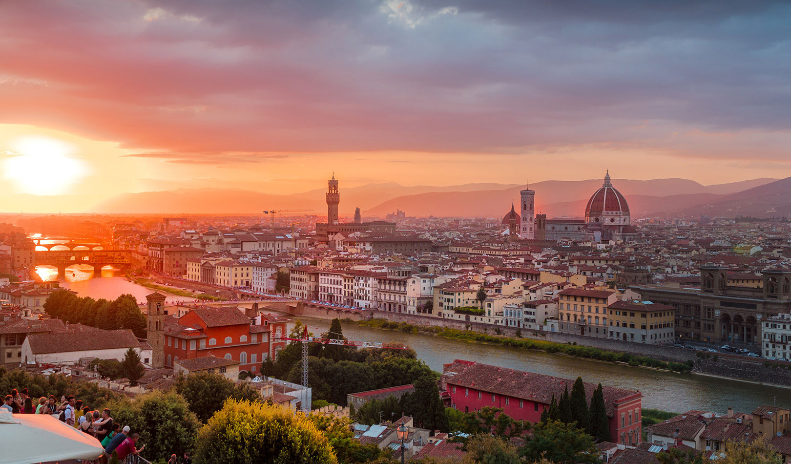 Evening in Florence  