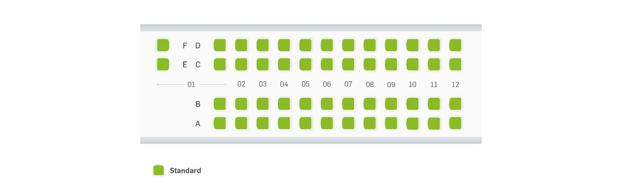 Seat map Dash8-300