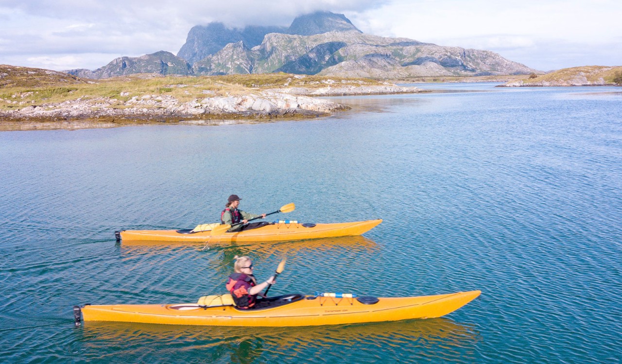 Kayaking on the Helgeland coast