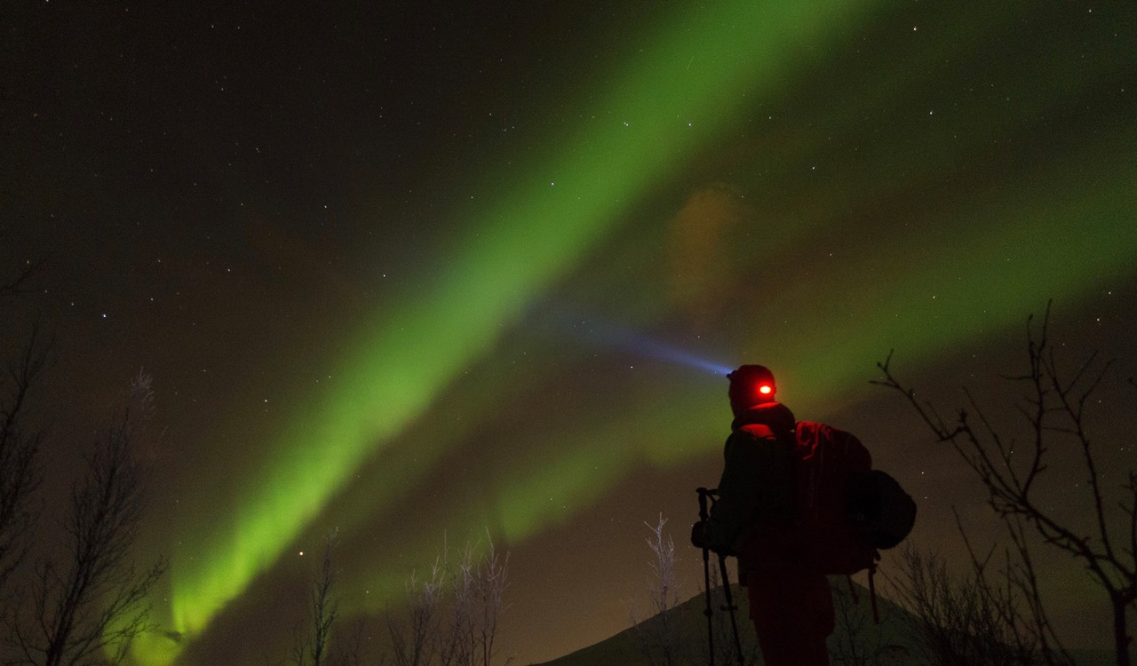 Nordlys på topptur